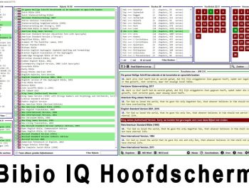 BibioIQ Hoofdscherm, Bijbelversies vergelijken